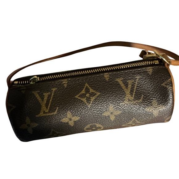 Louis Vuitton Handbags - Louis Vuitton Monogram Mini Papillon Pouch Vachetta Strap Vintage
